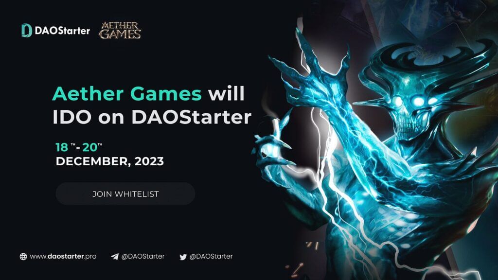 Aether Games IDO on DAOStarter